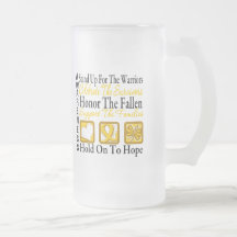 Stand Up Celebrate Honour Collage Childhood Cancer Mugs