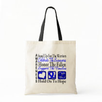 Stand Up Celebrate Honour Collage Colon Cancer Bag