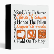Stand Up Celebrate Honour Collage Leukaemia Binder