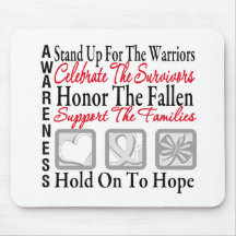 Stand Up Celebrate Honour Collage Lung Cancer Mousepads