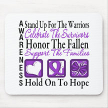 Stand Up Celebrate Honour Collage Pancreatic Cance Mouse Pads