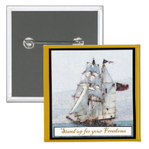 Stand Up for your Freedoms Pinback Buttons