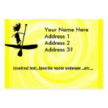 Stand Up Paddle Silhouette Design Business Cards