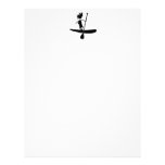 Stand Up Paddle Silhouette Design Custom Letterhead