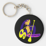 Stand Up Paddle Surf Design Keychain