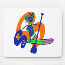 Stand Up Paddle Surf Design Mouse Pad