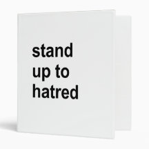 stand up to hatred 3 ring binder