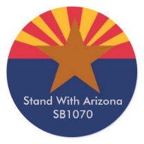 Stand With Arizona Round Stickers