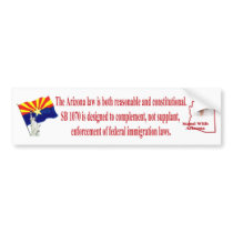 Stand With Arizona - Support SB 1070 Bumper Stickers