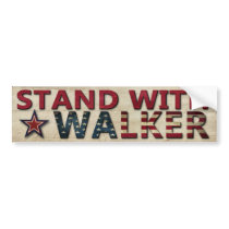 Stand With Walker Bumper Sticker