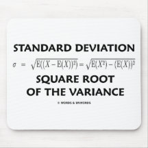 Standard Deviation Square Root Of The Variance Mouse Pads