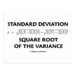 Standard Deviation Square Root Of The Variance Post Card