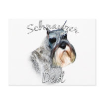 Standard Schnauzer Dad 2 Post Card