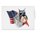 Standard Schnauzer Flag Cards
