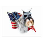 Standard Schnauzer Flag Postcards