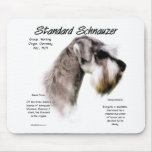 Standard Schnauzer History Design Mousepads