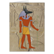Standing Anubis Card
