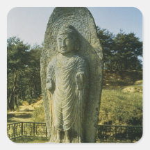Standing Buddha at Ch'olch'on-ni, Naju, 10th centu Sticker