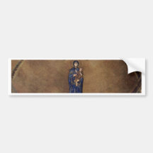 Standing Madonna Over Apostle Images Bumper Sticker