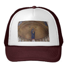 Standing Madonna Over Apostle Images Mesh Hats