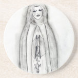 Standing Mary Beverage Coaster