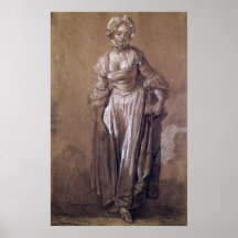 Standing Young Girl Posters