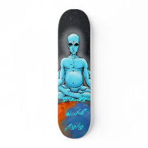 stands with fists skate board