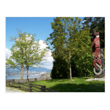 Stanley Park Totem Poles 04 Postcard