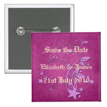 Star and Leaves Button