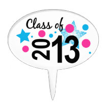 Star Bubble Grad 2013 cake picks
