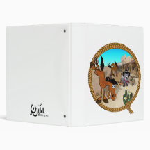 Star Bucky the Rodeo Horse Vinyl Binder