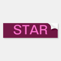 STAR BUMPER BUMPER STICKERS