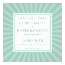 Star Burst Save the Date Announcement