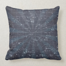 Star Chart Throw Pillow