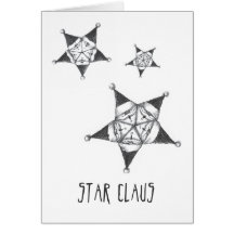 Star Claus Christmas Card