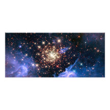 Star Cluster NGC 3603 (Hubble) Rack Card Design