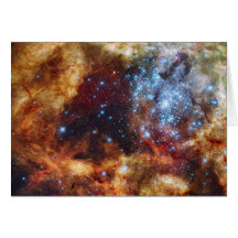 Star Cluster R136 Bursts Out Tarantula Nebula Card