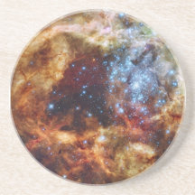 Star Cluster R136 Bursts Out Tarantula Nebula Beverage Coasters
