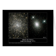 Star Clusters Hubble Telescope Photo Card