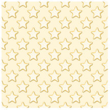 Star Cookies Pattern. Cream and Yellow. Photo Sculpture
