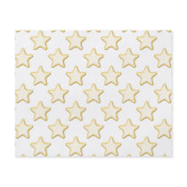 Star Cookies Pattern. On White. Flyer Design