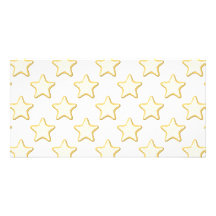 Star Cookies Pattern. On White. Photo Card Template