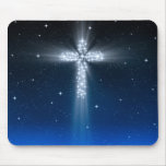 Star Cross #4B - Mousemat Horizontal Blue