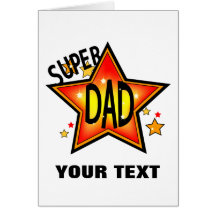 Star Dad Greeting Card