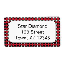 Star Diamonds Custom Shipping Label