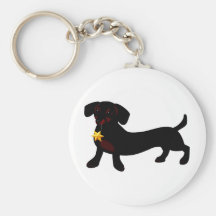 Star Doxie Keychain