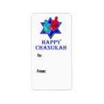 Star & Dreidel Gift Custom Address Label