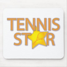 Star du tennis tapis de souris