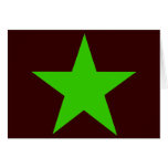Star Green The MUSEUM Zazzle Gifts Card