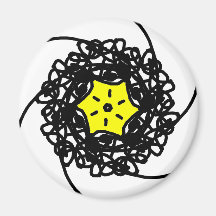 Star Illustration Refrigerator Magnets